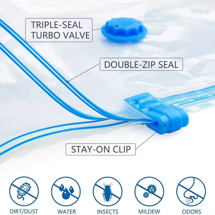 Space Saving Vacuum Storage Bags with Hand Pump