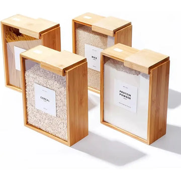 Bamboo Food Dispenser & Storage Container