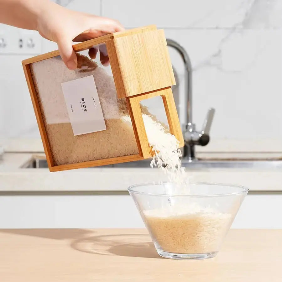 Bamboo Food Dispenser & Storage Container