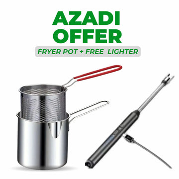Ultimate Kitchen Combo | Fryer Pot + Rechargeable Lighter