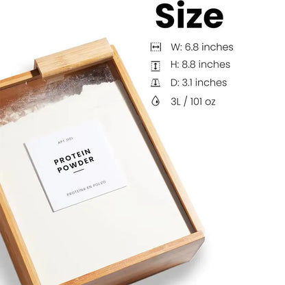 Bamboo Food Dispenser & Storage Container