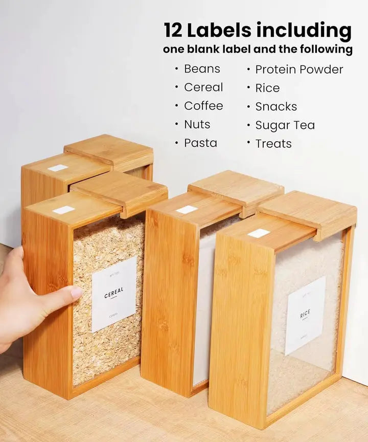 Bamboo Food Dispenser & Storage Container