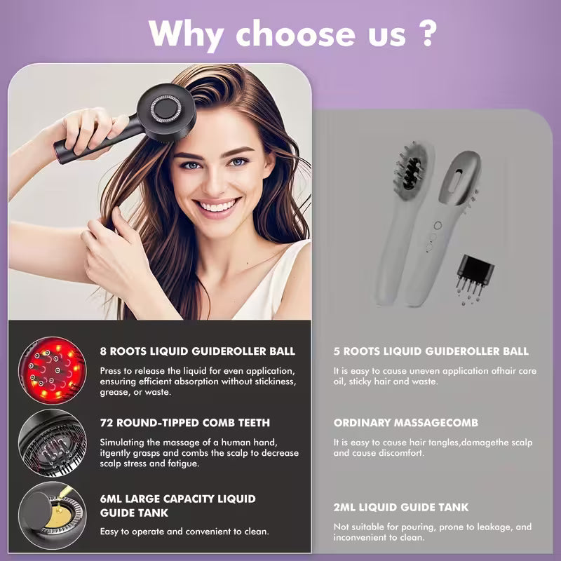 3-1 Red Light Therapy Scalp Massager | 6 Months Warranty