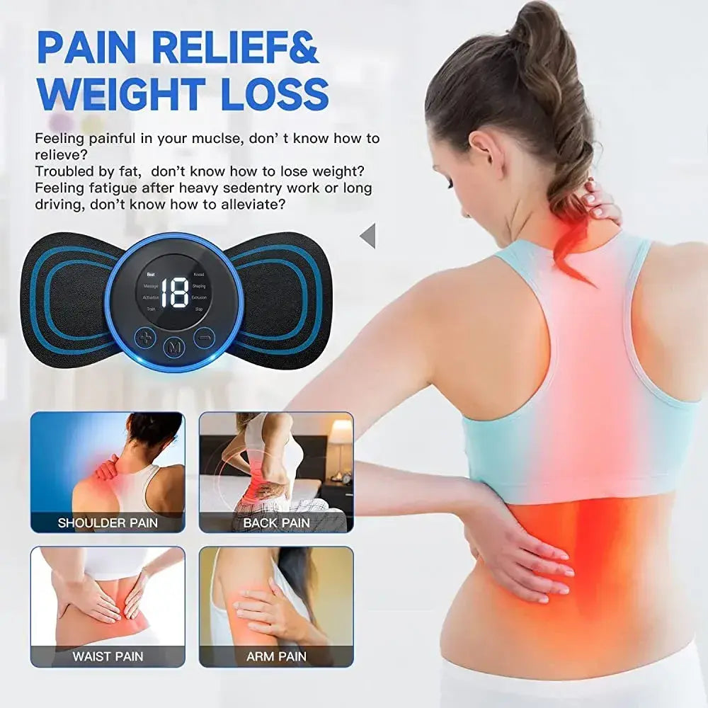 Smart EMS Neck Massager – Rechargeable Electric Pulse Therapy for Cervical Pain Relief